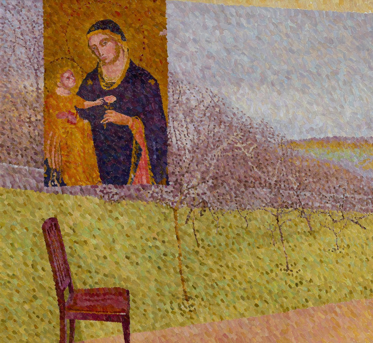 Madonna met landschap door William Wilkins