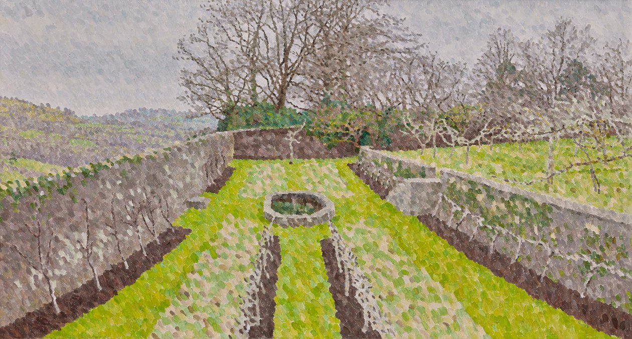 Zwembadtuin, winter door William Wilkins