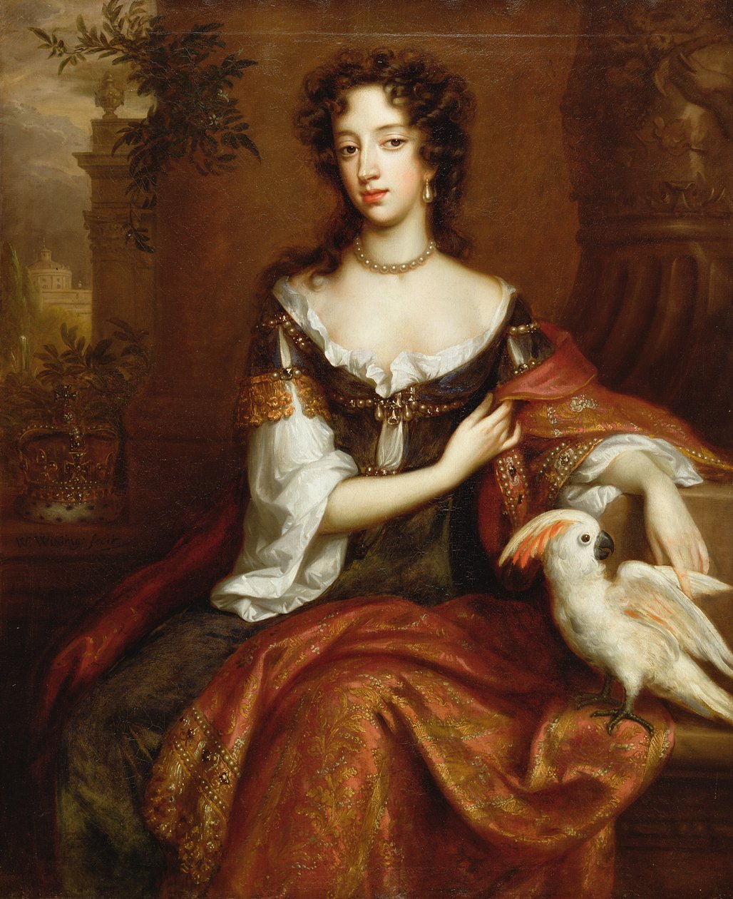 Maria van Modena (1658-1718), c.1685 door William Wissing or Wissmig