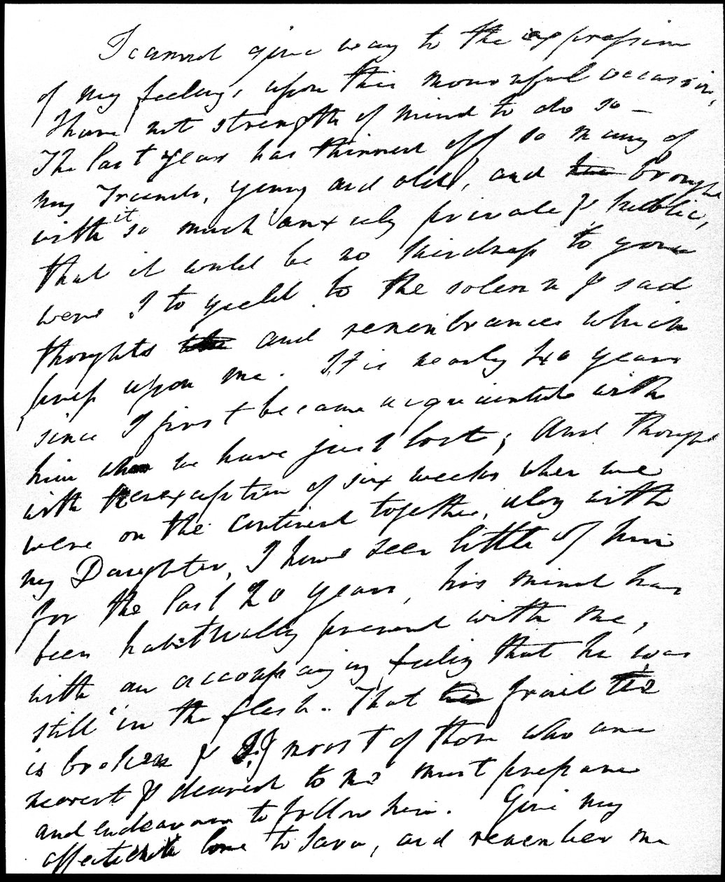 Condoleancebrief aan Henry Nelson Coleridge over de dood van zijn oom en schoonvader, Samuel Taylor Coleridge op 25 juli 1834, 29 juli 1834 door William Wordsworth