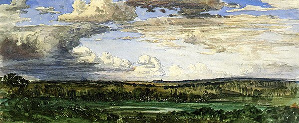 Landschap in Noord-Europa door William Wyld