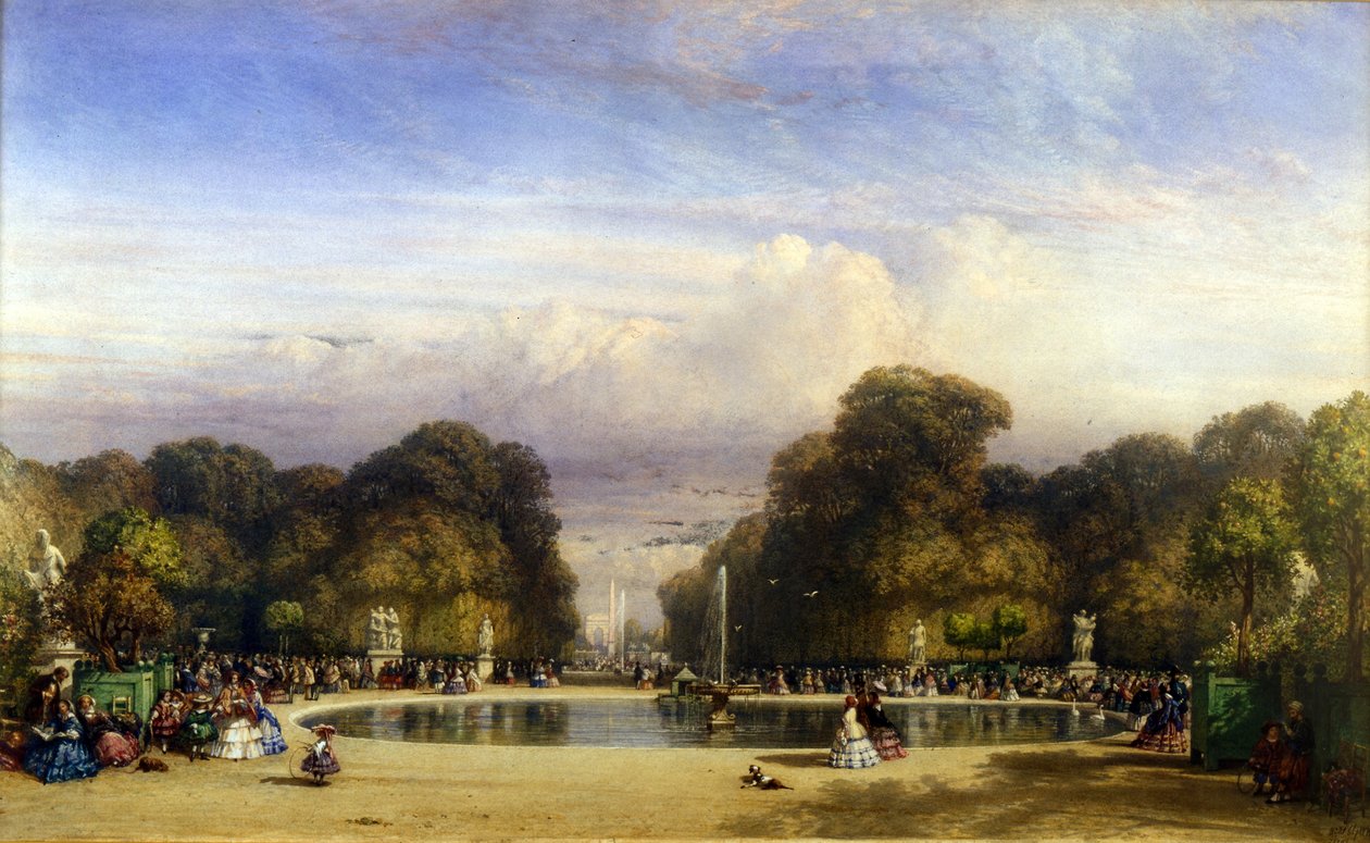 De Tuilerieën Tuinen, Parijs door William Wyld