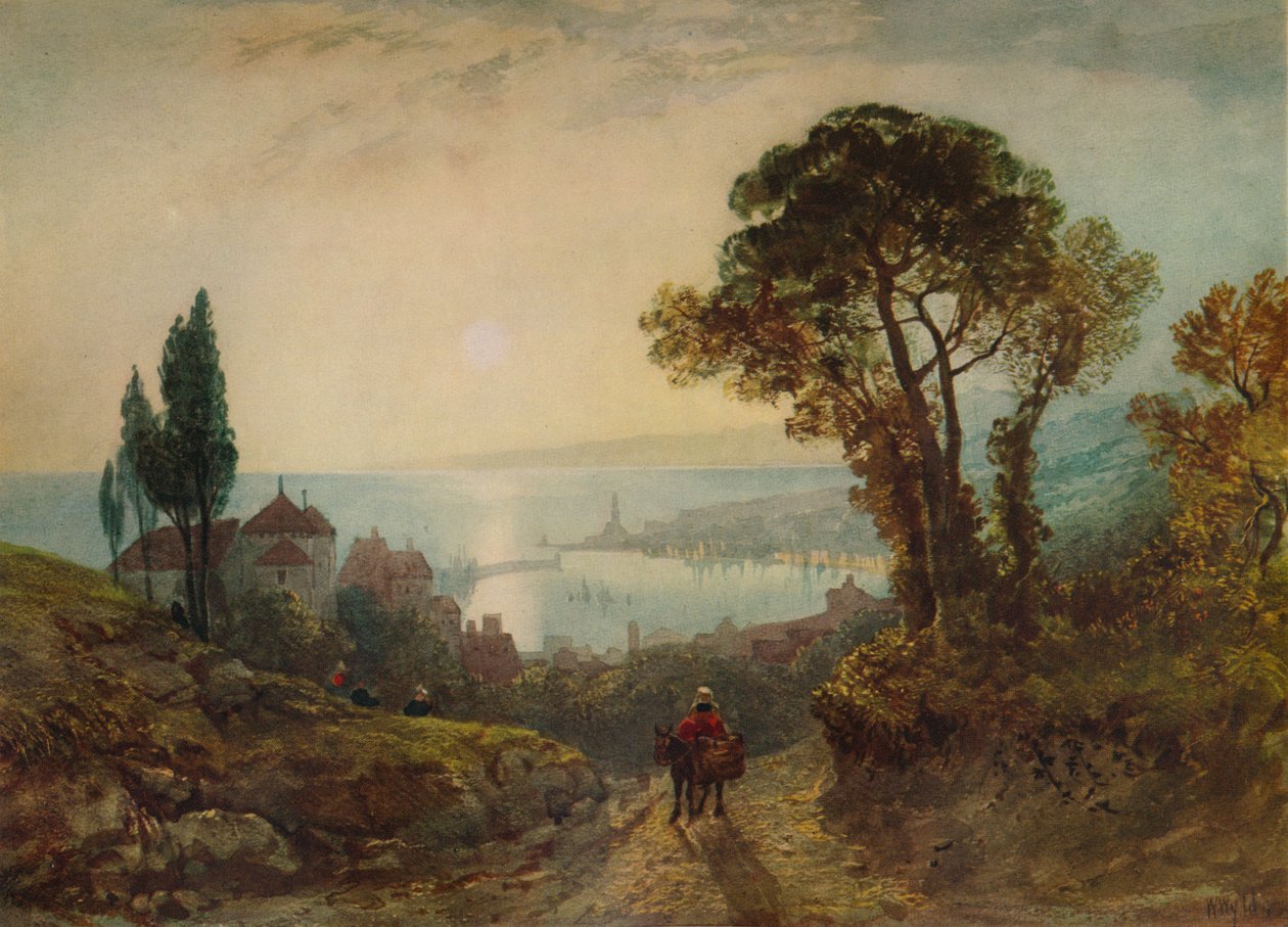 Uitzicht over een haven, ca. 1859, 1938 door William Wyld