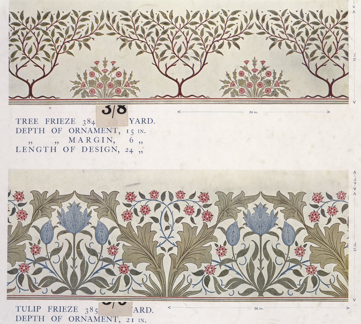 Behangmonsterboek, voor 1917 (druk) door William and Company Morris