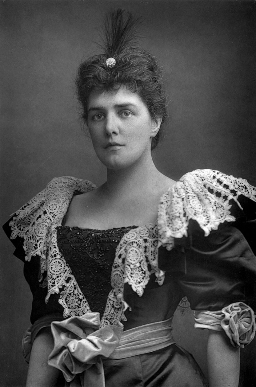 Lady Randolph Churchill 1854-1921, Amerikaanse society schoonheid, 1893 door William and Daniel Downey