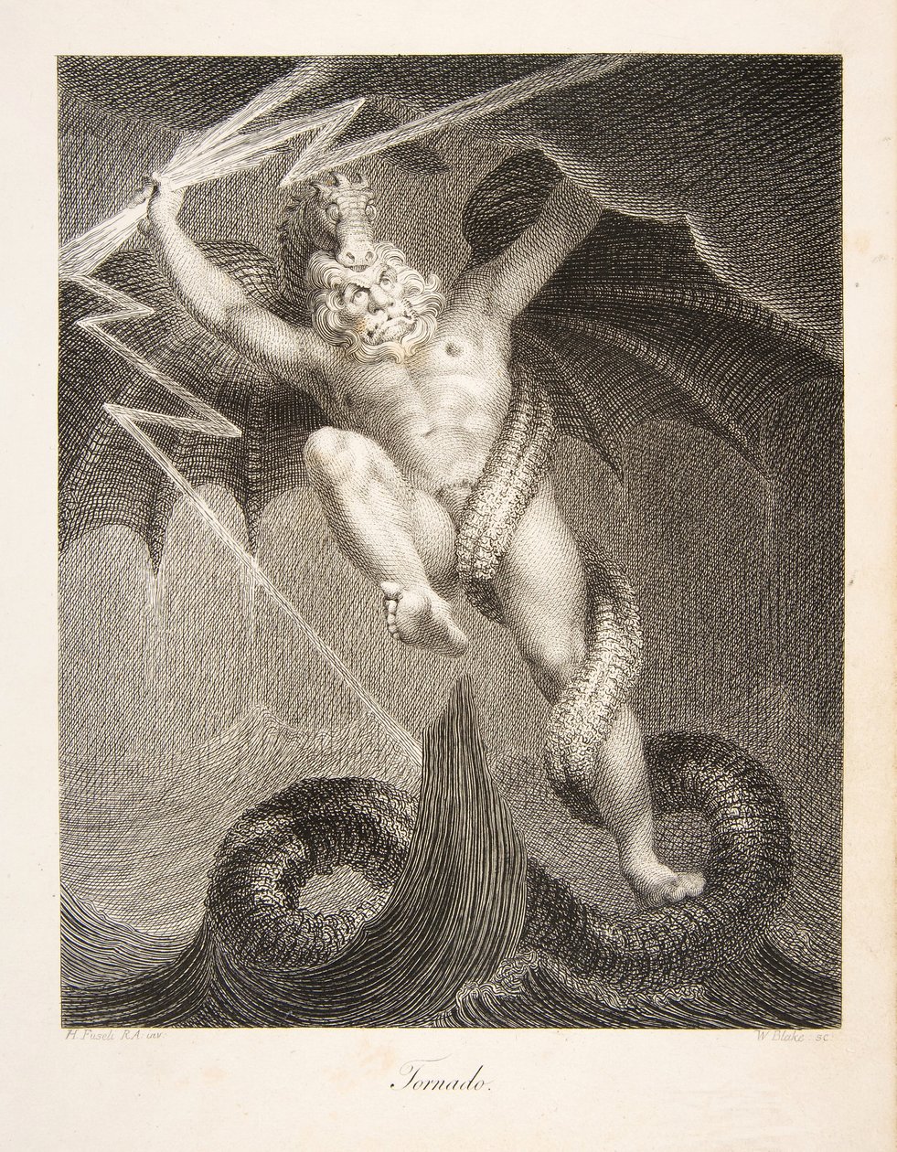 Tornado, pub. 1795 door William and Fuseli Henry Blake