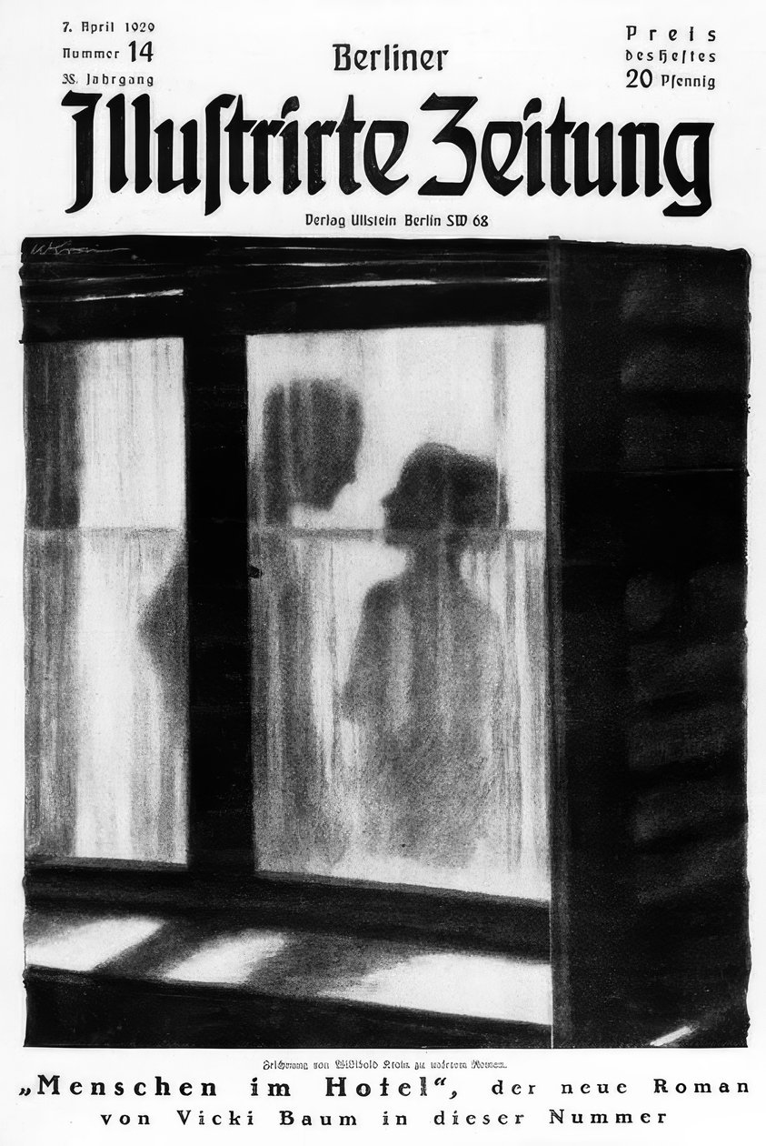 Mensen in het hotel / Titelillustratie door Willibald Krain