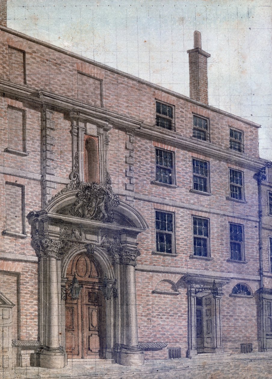 De oude ingang van Merchant Taylors