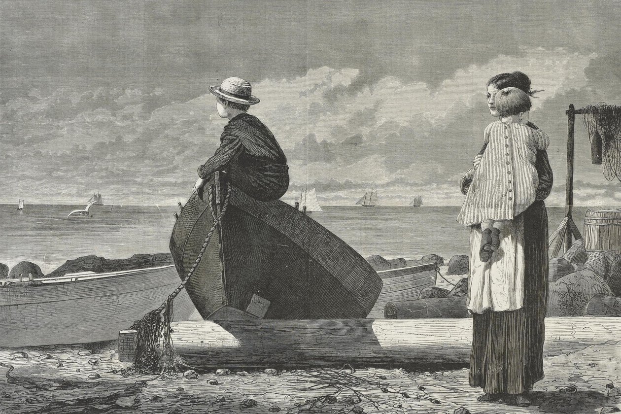 Papa komt eraan! door Winslow Homer