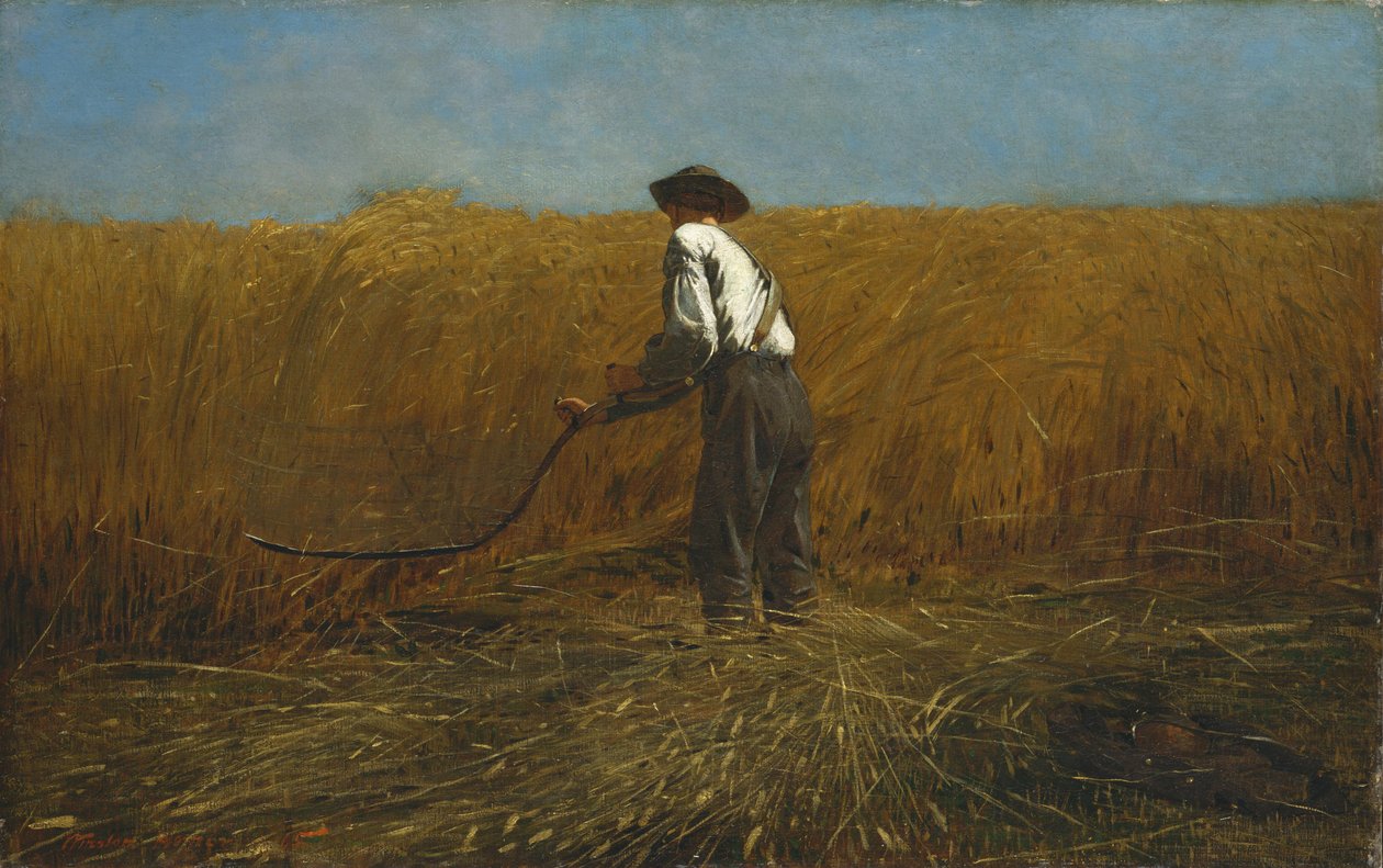De veteraan in een nieuw veld door Winslow Homer