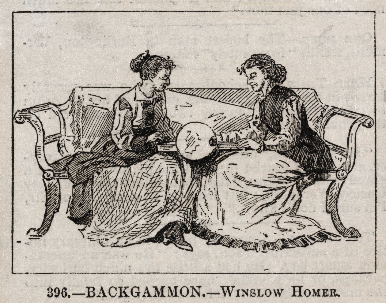 Backgammon door Winslow Homer