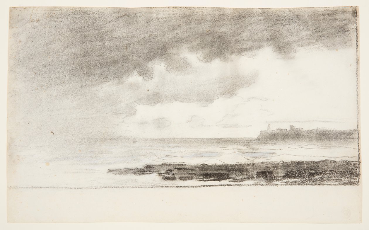 Baai bij Cullercoats, Engeland door Winslow Homer