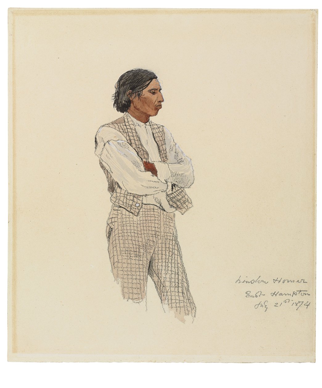 David Pharohh, De laatste van de Montauks, 1874 door Winslow Homer