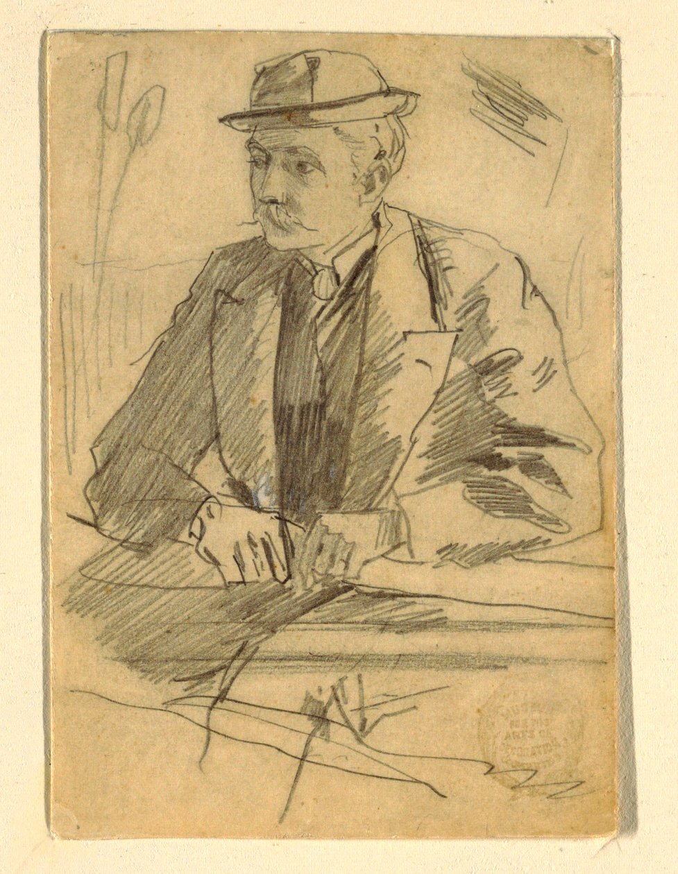Tekening
Tekening, Portret van een man, 1869 door Winslow Homer