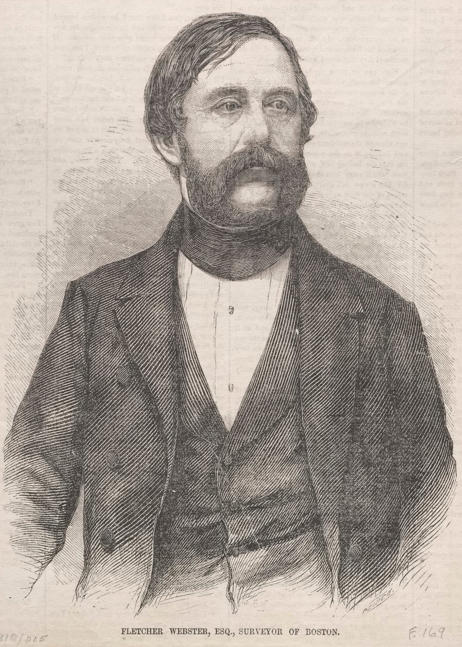 Fletcher Webster, Esq., landmeter van Boston door Winslow Homer