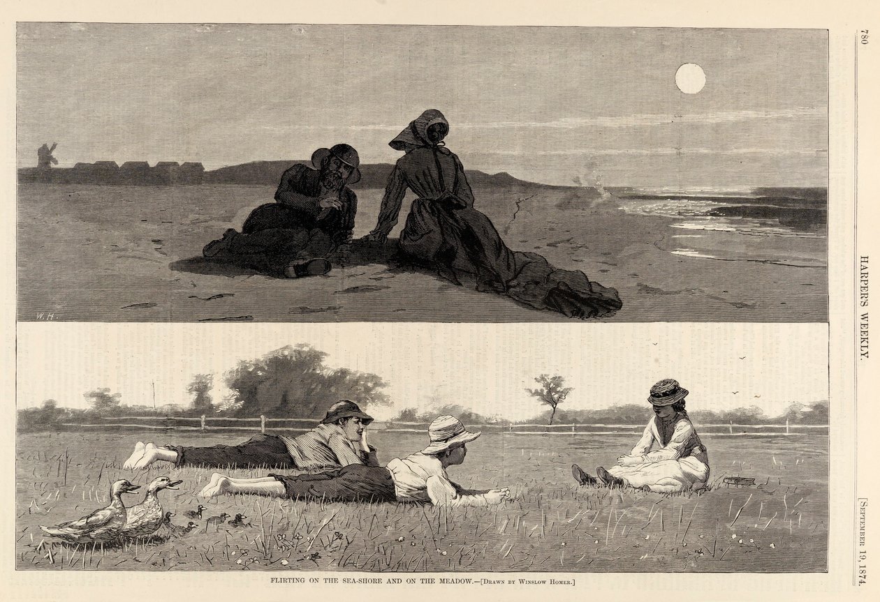 Flirten aan de kust en op de weide, uit Harper
