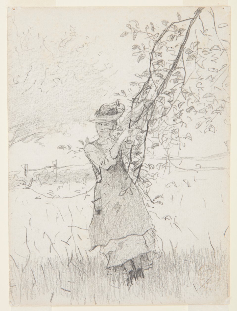 Meisje met een Tak van een Appelboom door Winslow Homer