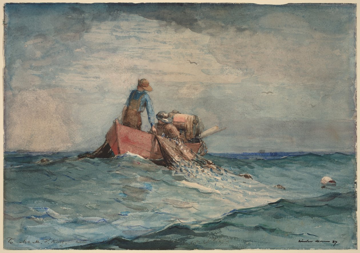 De netten binnenhalen door Winslow Homer