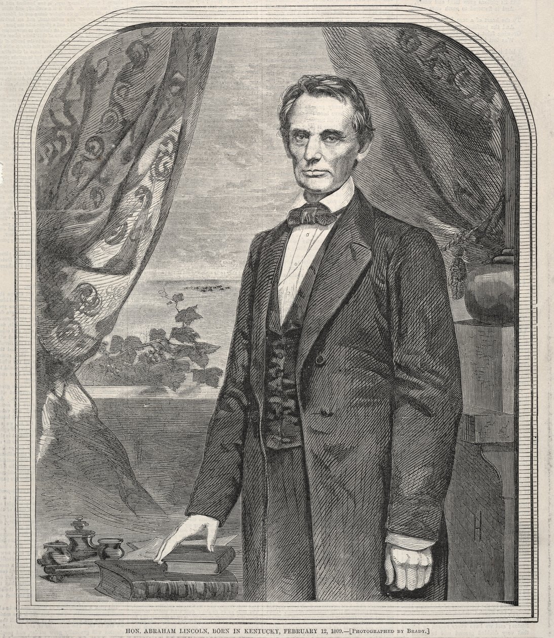 De geachte Abraham Lincoln, geboren in Kentucky op 12 februari 1809 door Winslow Homer