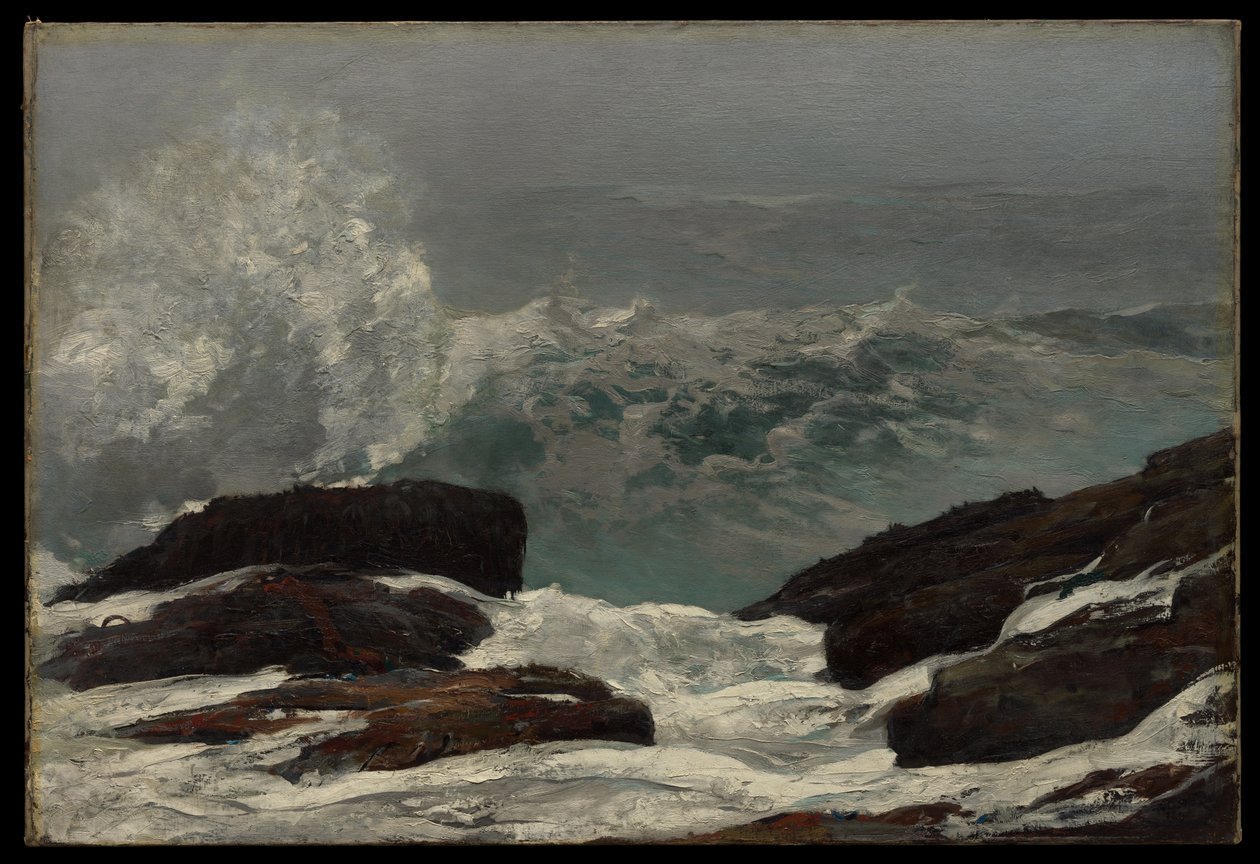 Kust van Maine door Winslow Homer