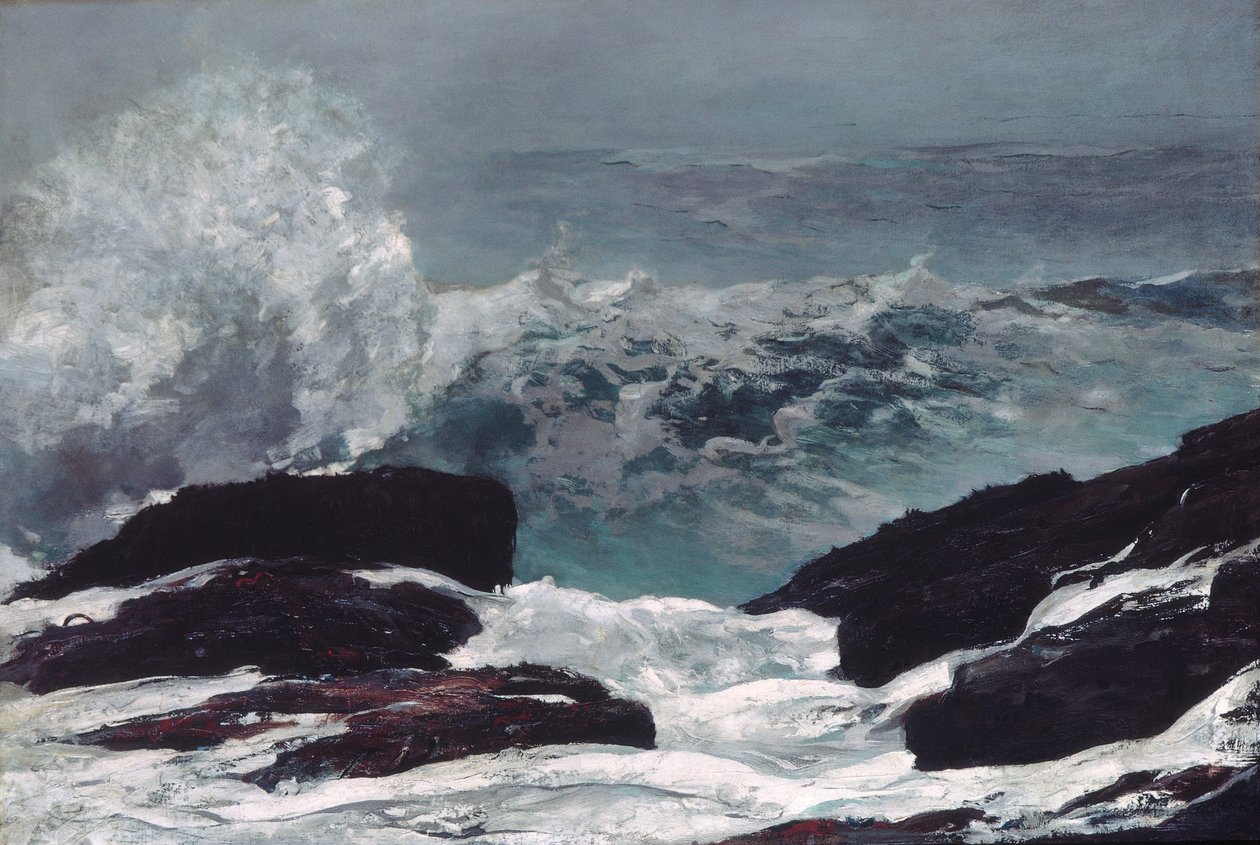 Kust van Maine door Winslow Homer