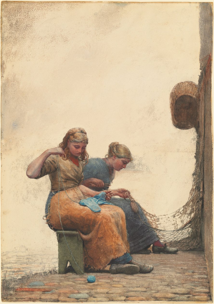 De netten herstellen door Winslow Homer