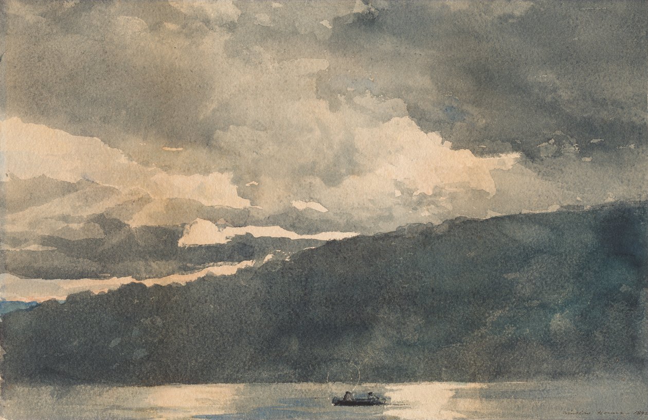 Mink Lake, Adirondacks door Winslow Homer