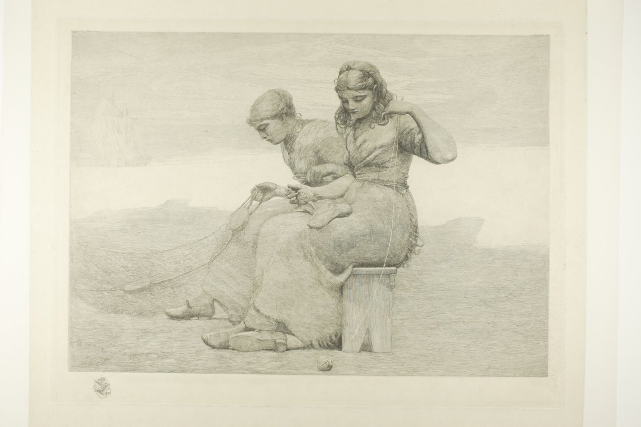 Net Menders door Winslow Homer