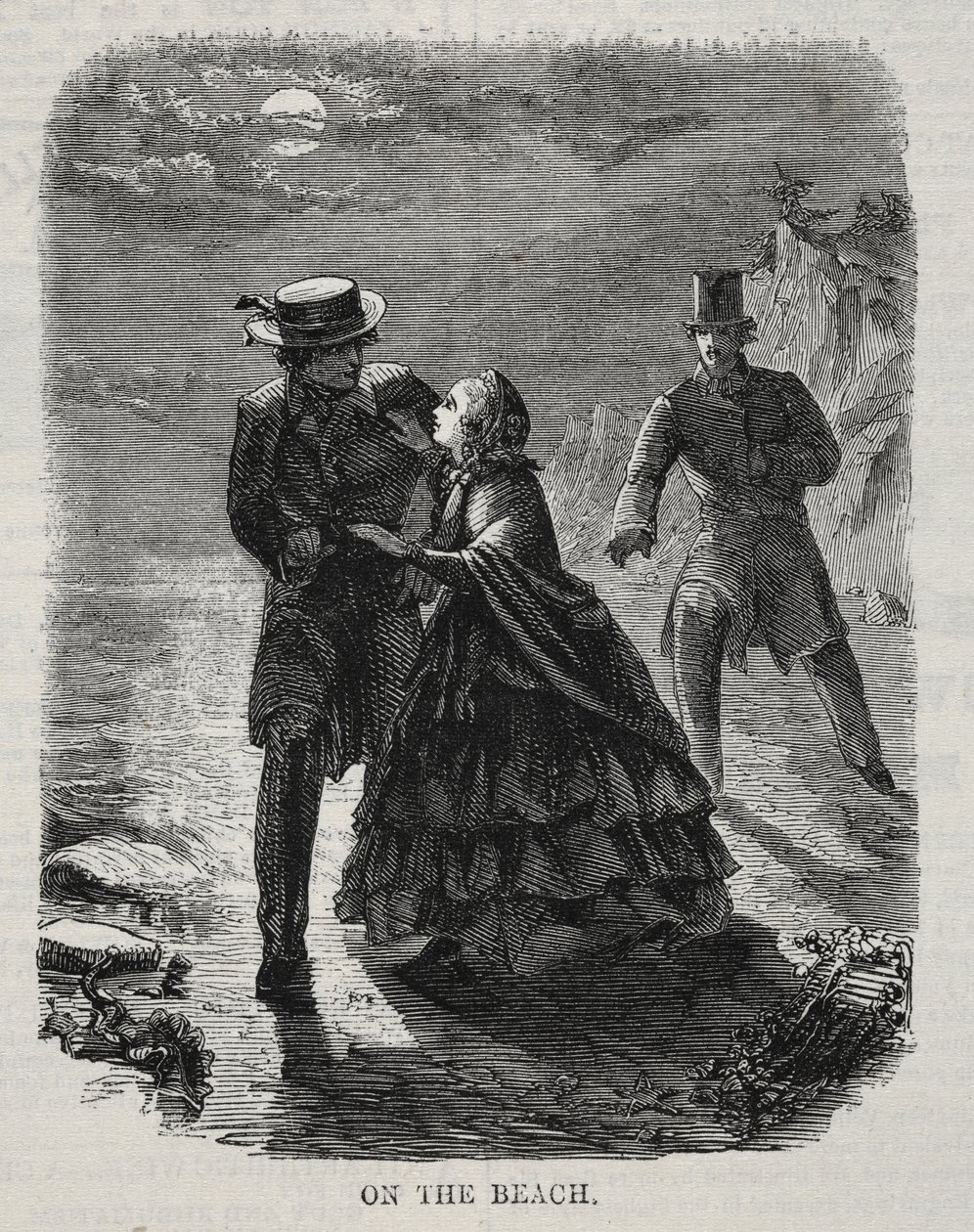Op het strand door Winslow Homer