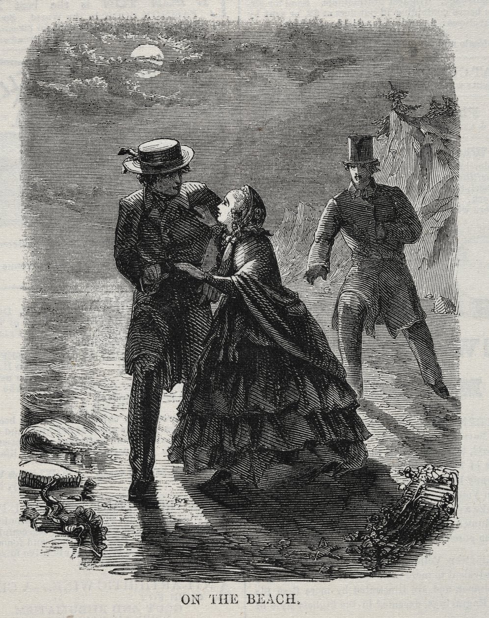 Op het Strand door Winslow Homer