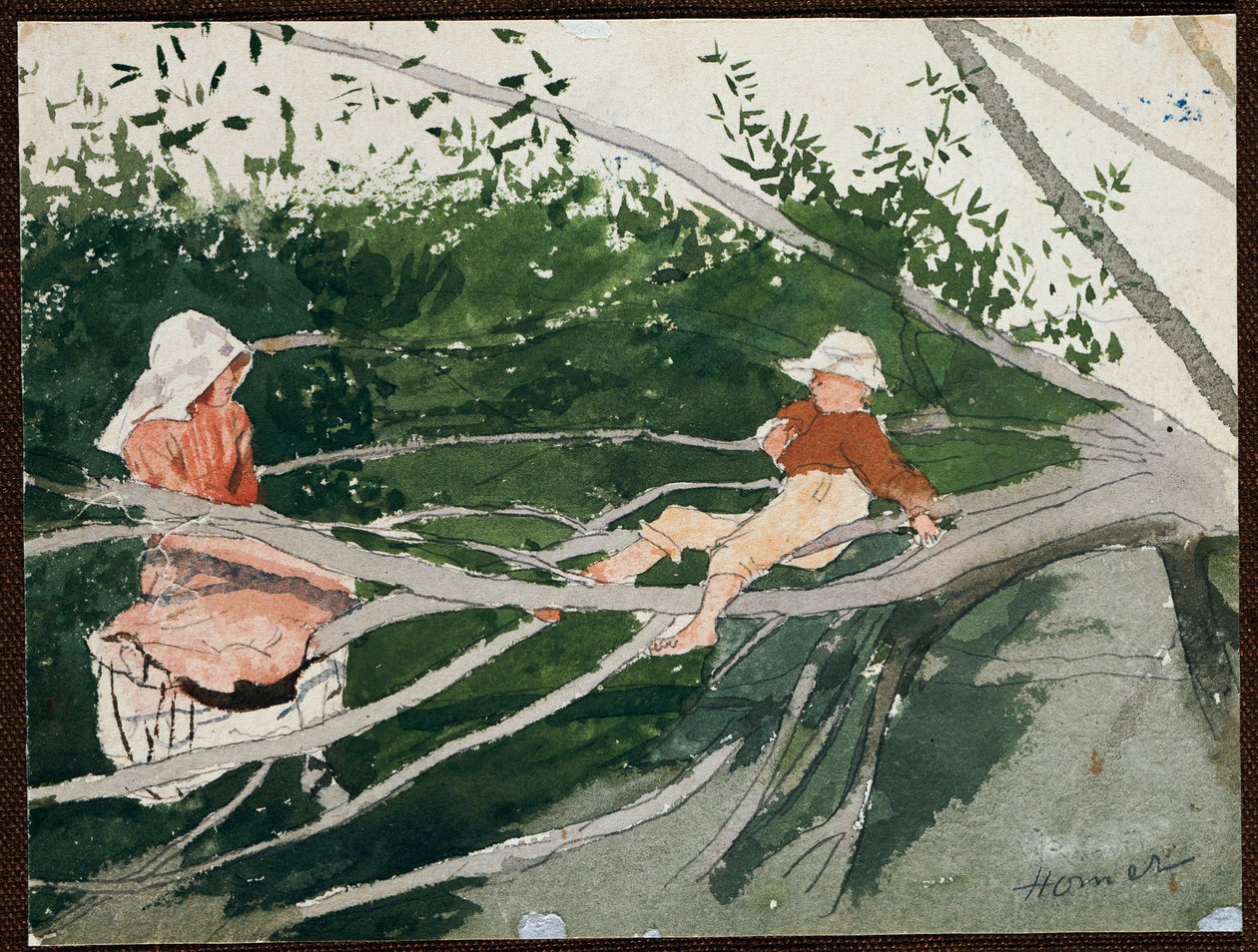 Op een tak door Winslow Homer