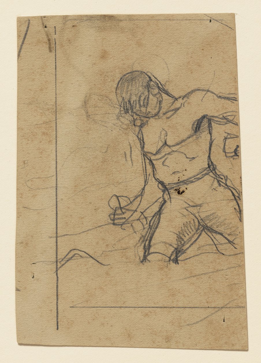Staande man (studie voor *Undertow*) door Winslow Homer