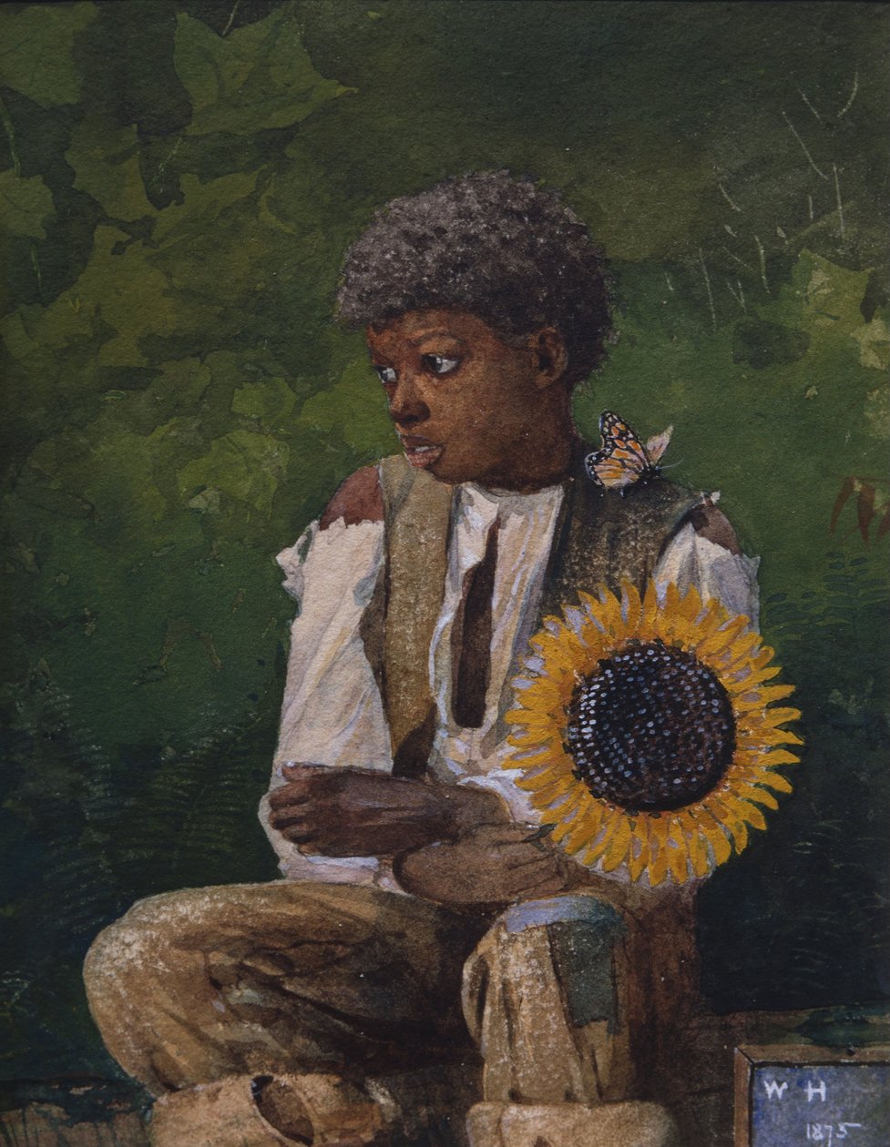 Sunflower naar de juf brengen door Winslow Homer
