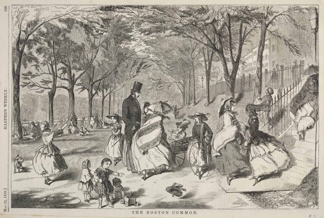 De Boston Common door Winslow Homer