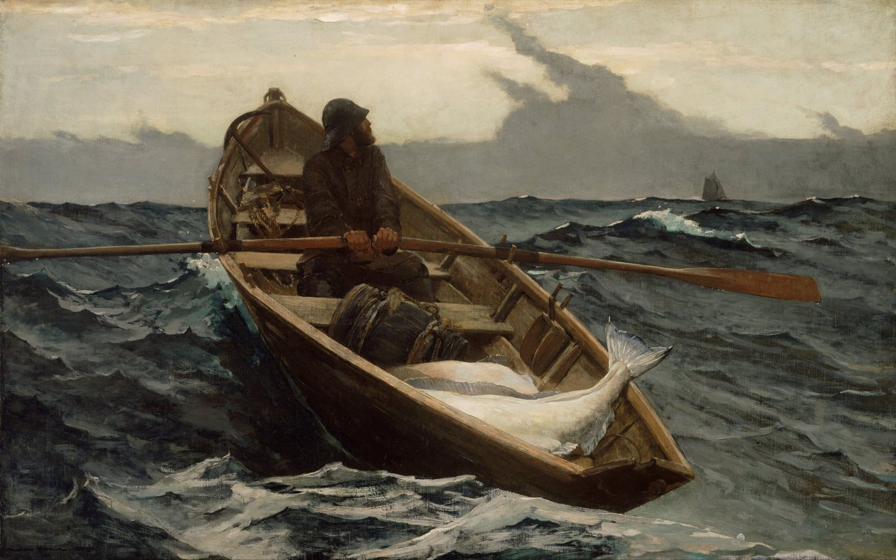De mistwaarschuwing door Winslow Homer