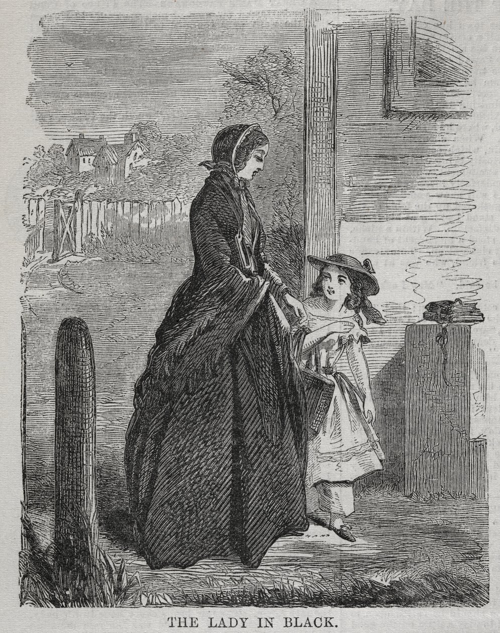 De dame in het zwart door Winslow Homer