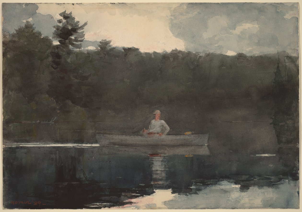 De eenzame visser door Winslow Homer