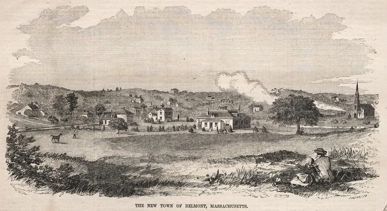 De nieuwe stad Belmont, Massachusetts door Winslow Homer