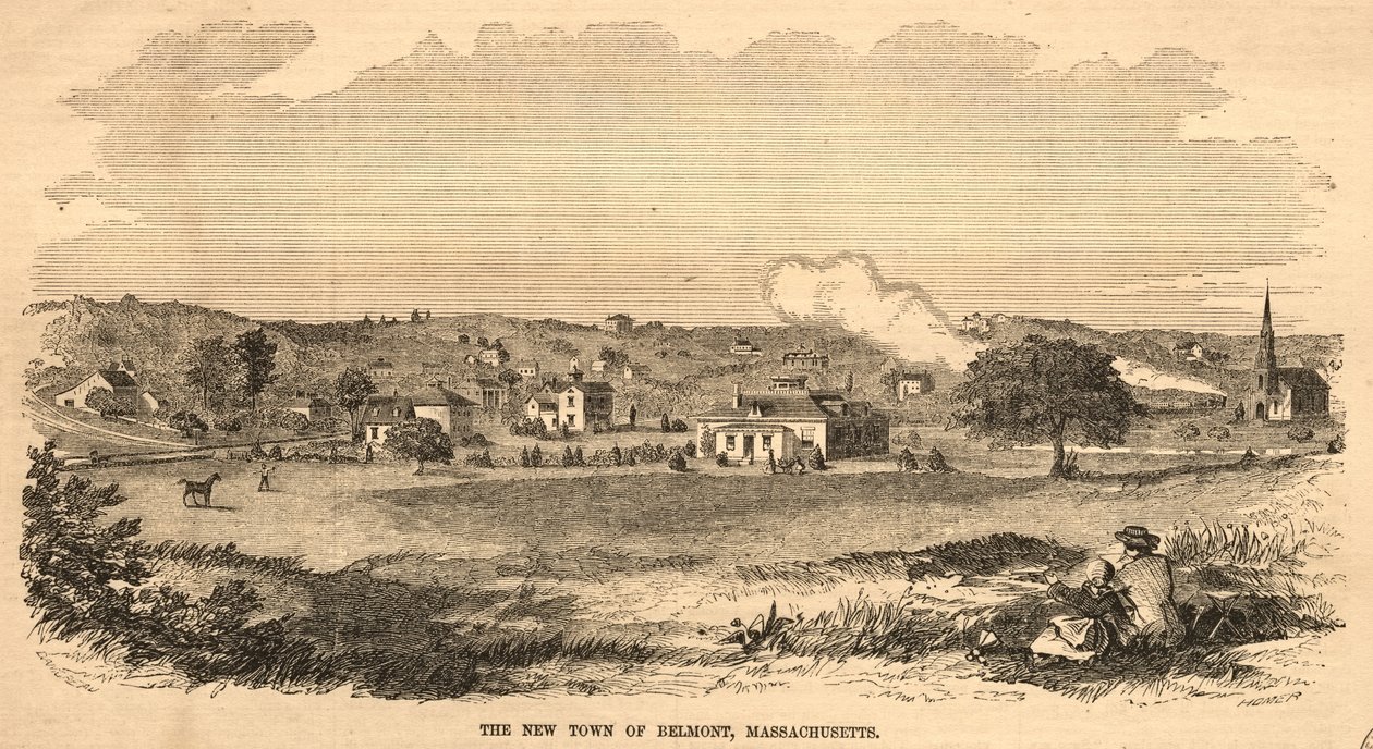 De nieuwe stad Belmont, Massachusetts door Winslow Homer