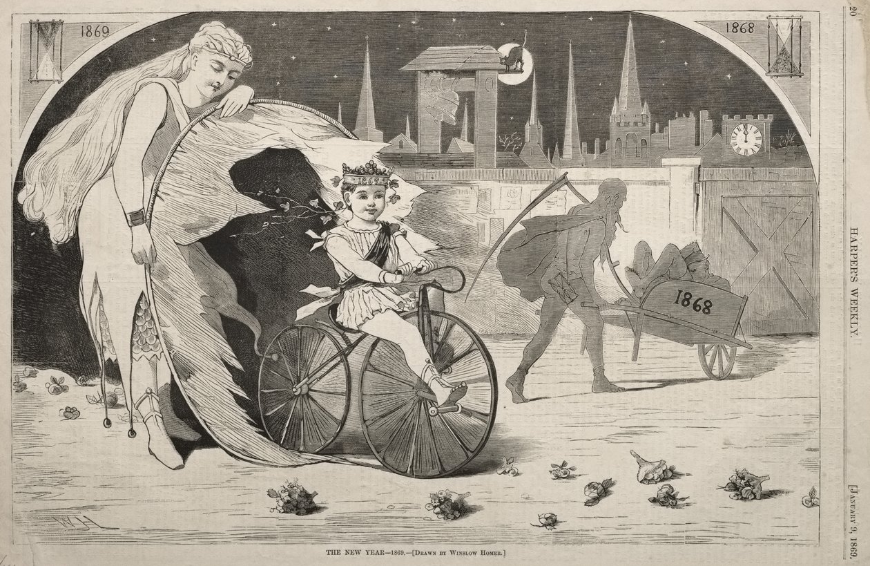 Het nieuwe jaar - 1869 door Winslow Homer