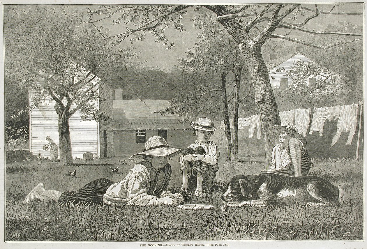 De middagpauze door Winslow Homer