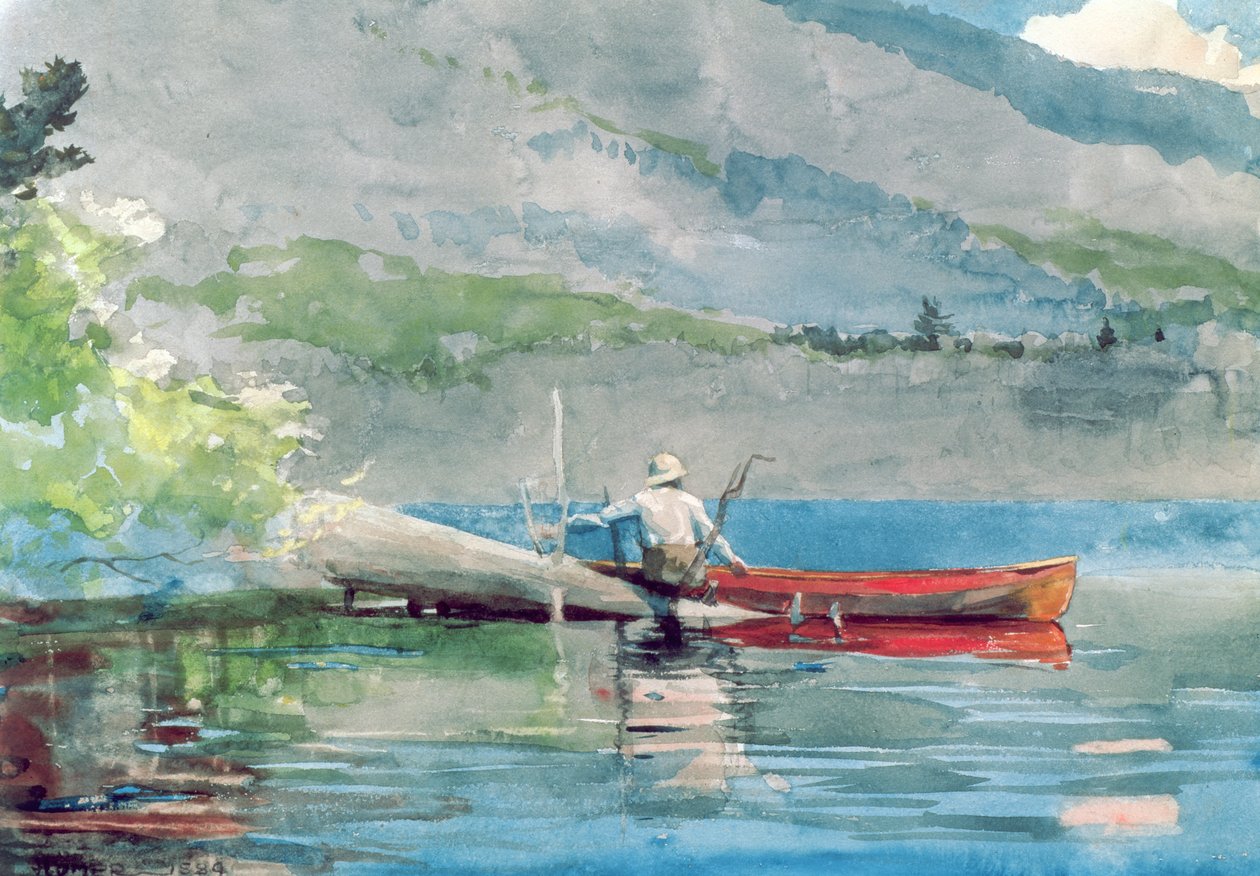 De Rode Kano, 1884 door Winslow Homer