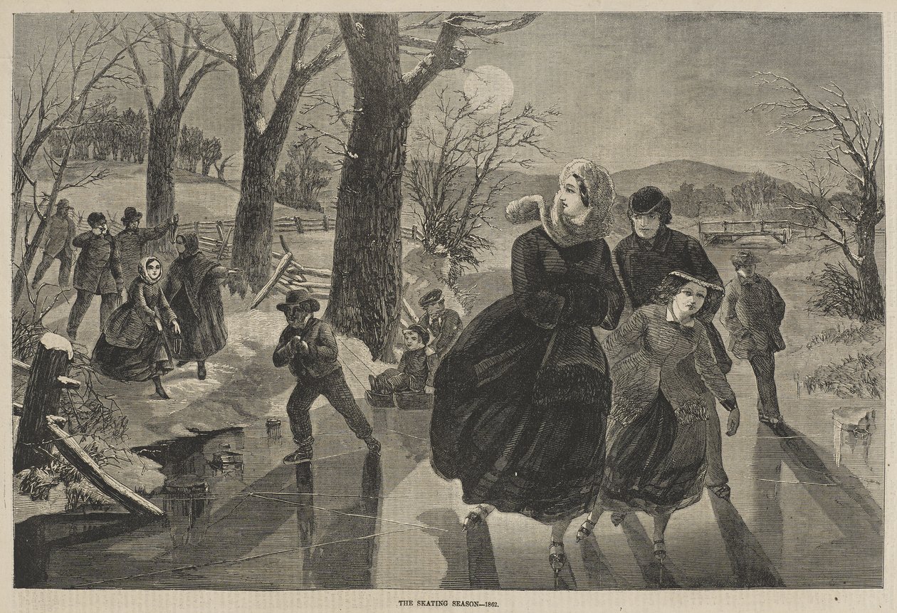 Het schaatsseizoen door Winslow Homer