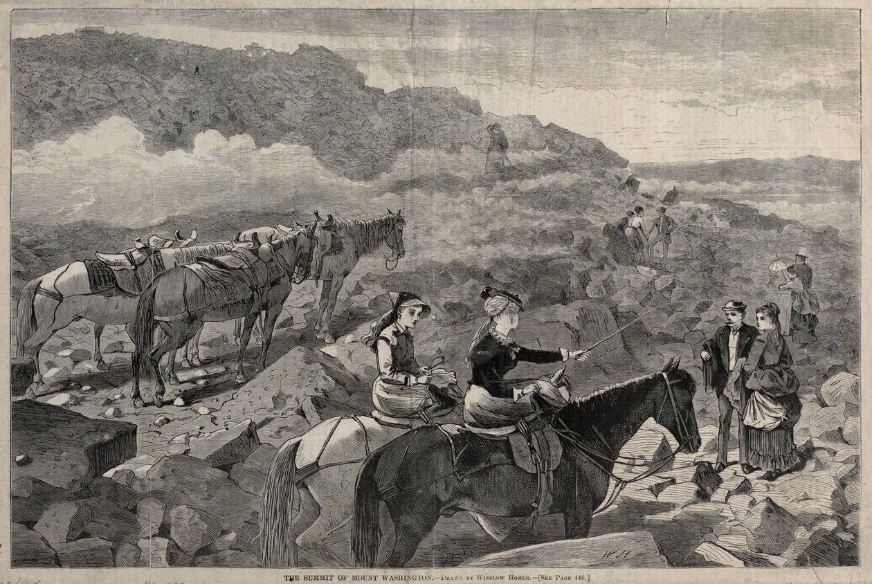 De top van Mount Washington door Winslow Homer