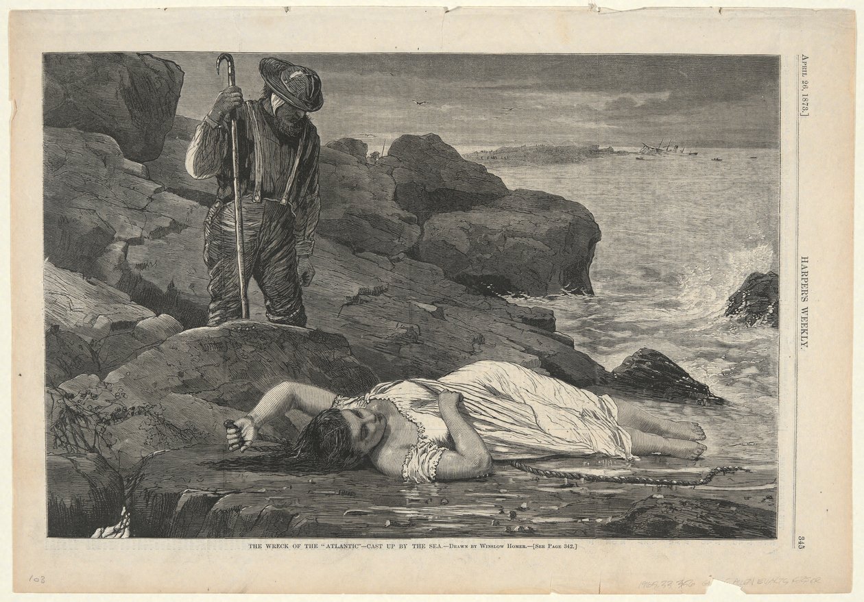 Het wrak van de door Winslow Homer