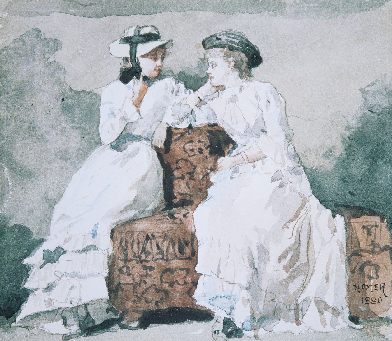 Twee dames door Winslow Homer