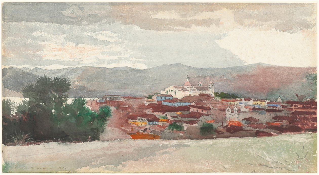 Gezicht op Santiago de Cuba door Winslow Homer