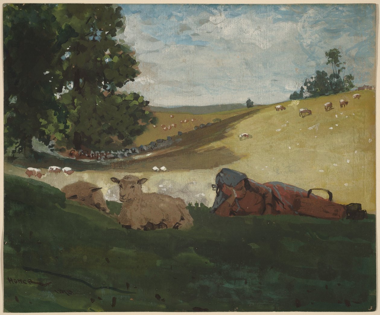 Warme middag door Winslow Homer