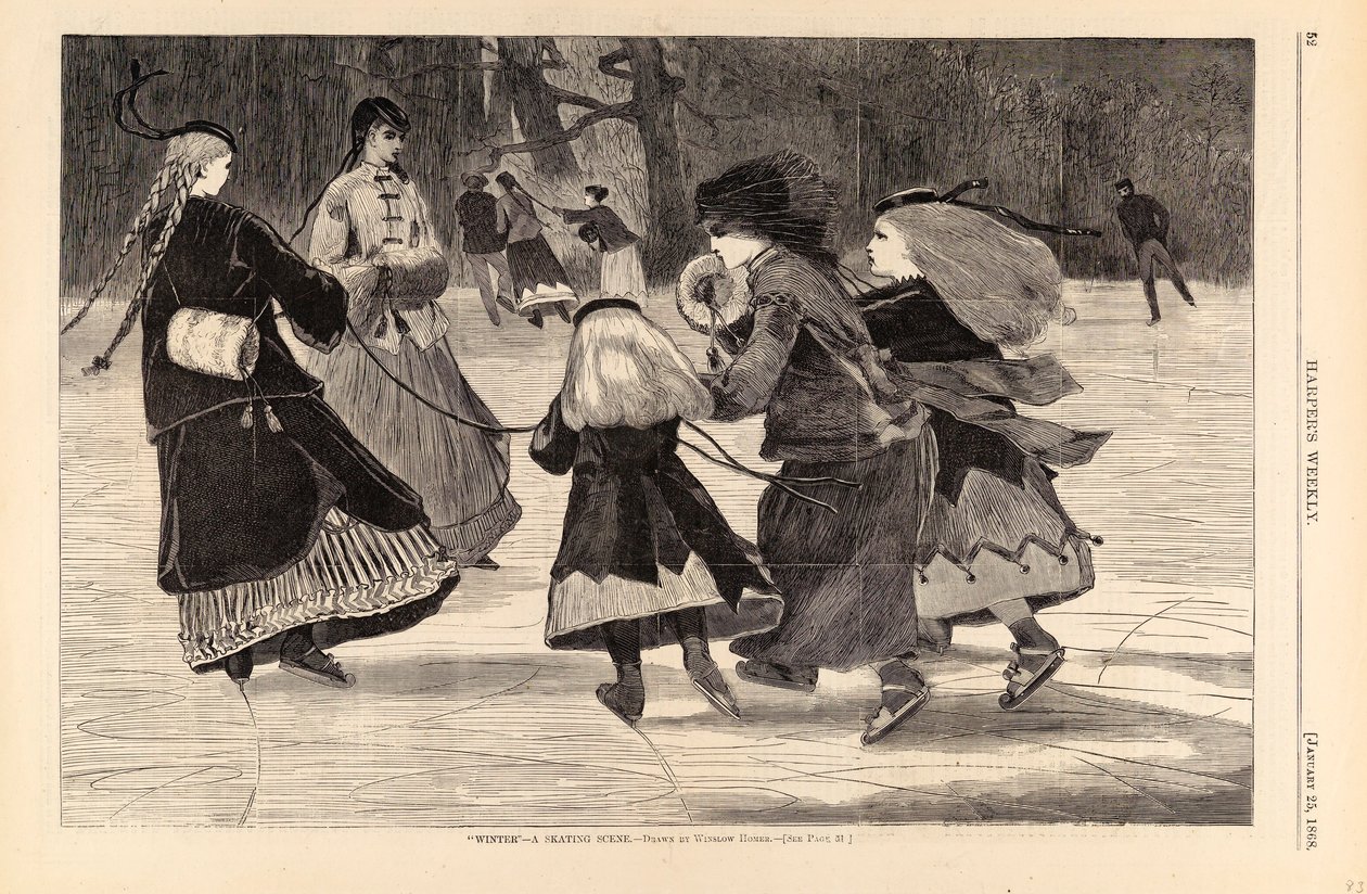 "Winter"- Een schaatsscène, uit Harper