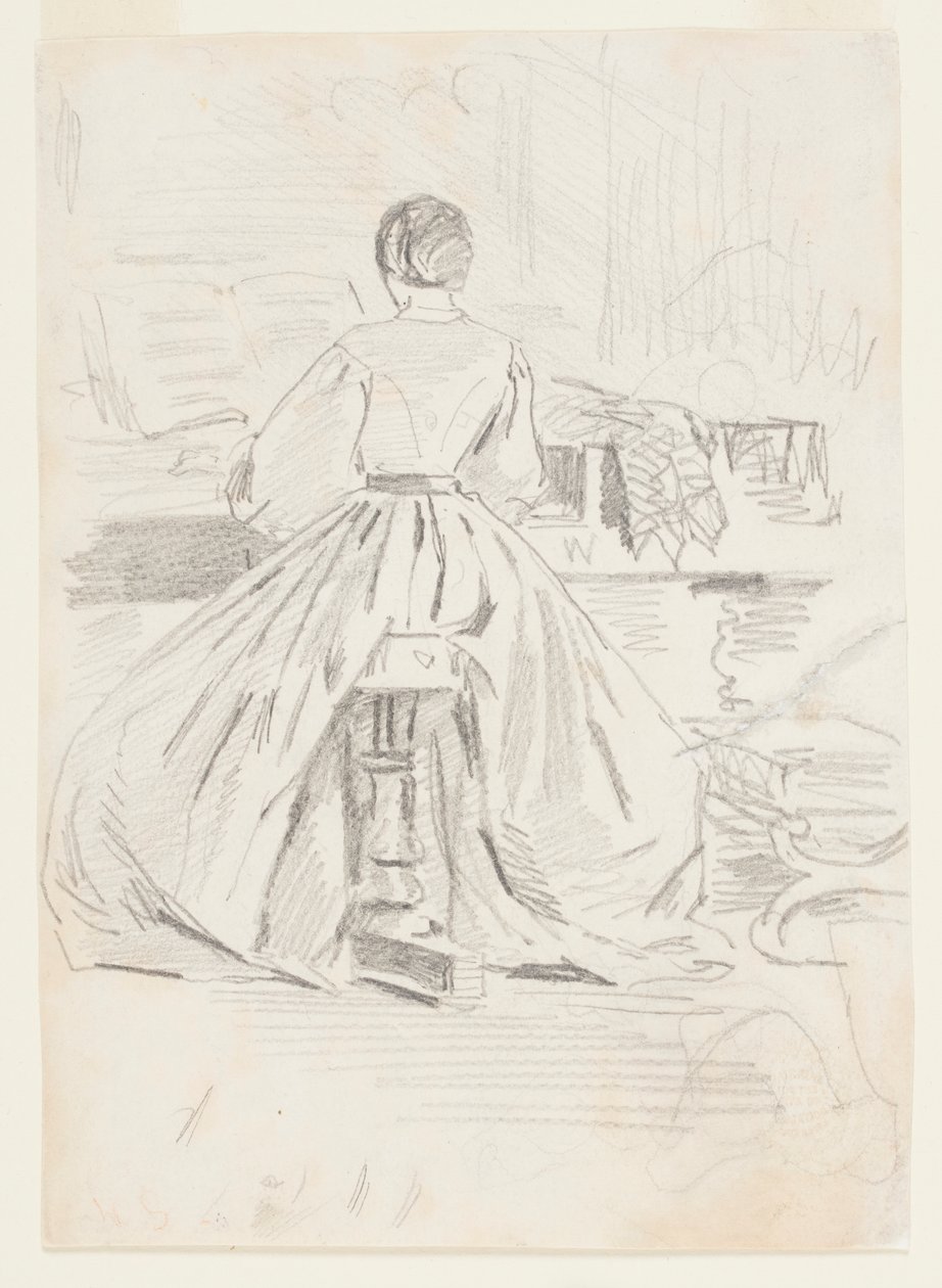 Vrouw aan de Piano door Winslow Homer